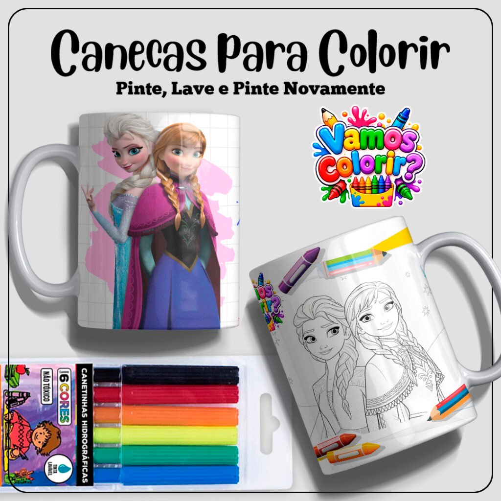 Coleção Dia das Crianças para colorir 2026 - Imagem 5
