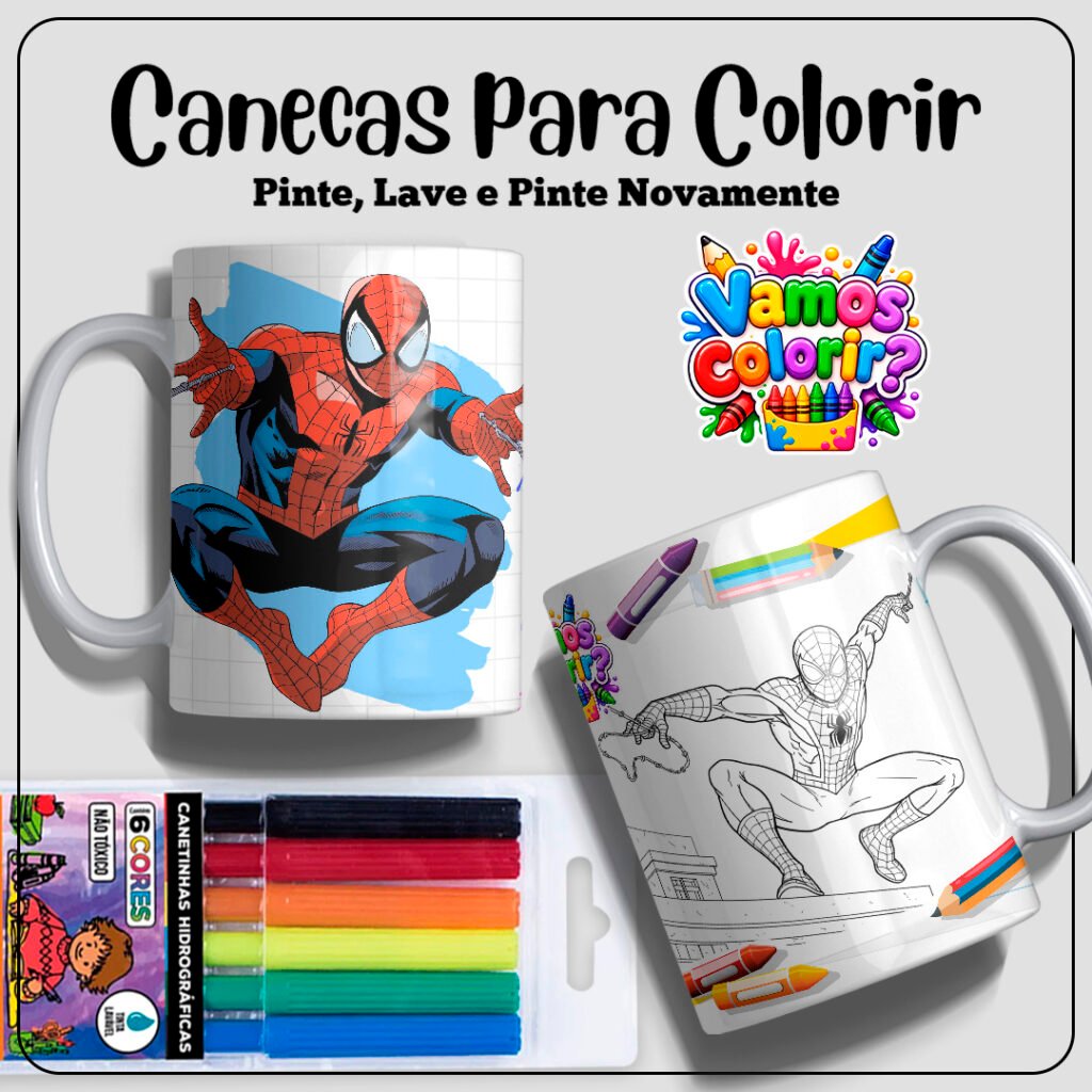 Coleção Dia das Crianças para colorir 2026 - Imagem 7