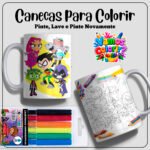 Coleção Dia das Crianças para colorir 2026 - Imagem 9