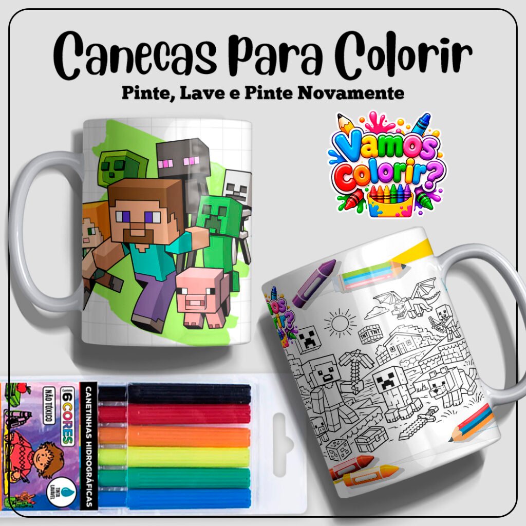 Coleção Dia das Crianças para colorir 2026 - Imagem 10