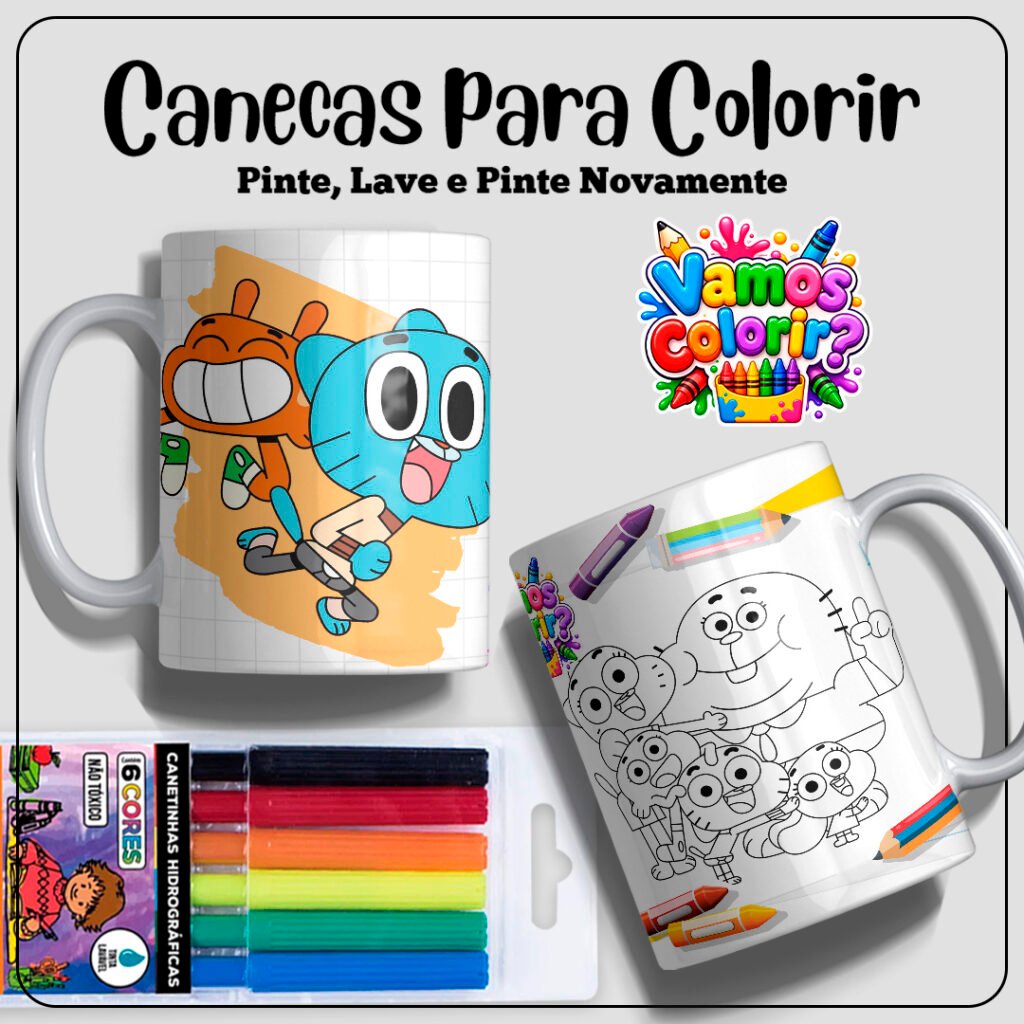 Coleção Dia das Crianças para colorir 2026 - Imagem 15