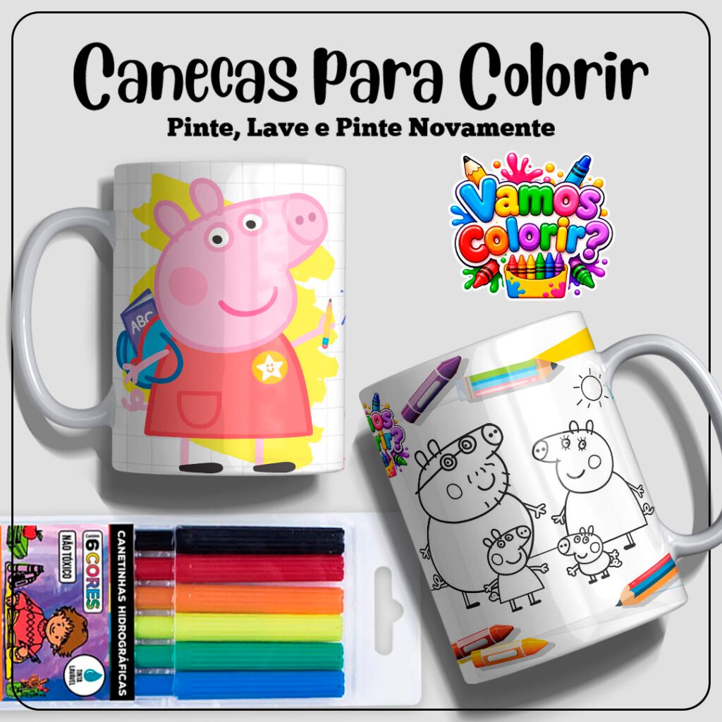 Coleção Dia das Crianças para colorir 2026 - Imagem 16
