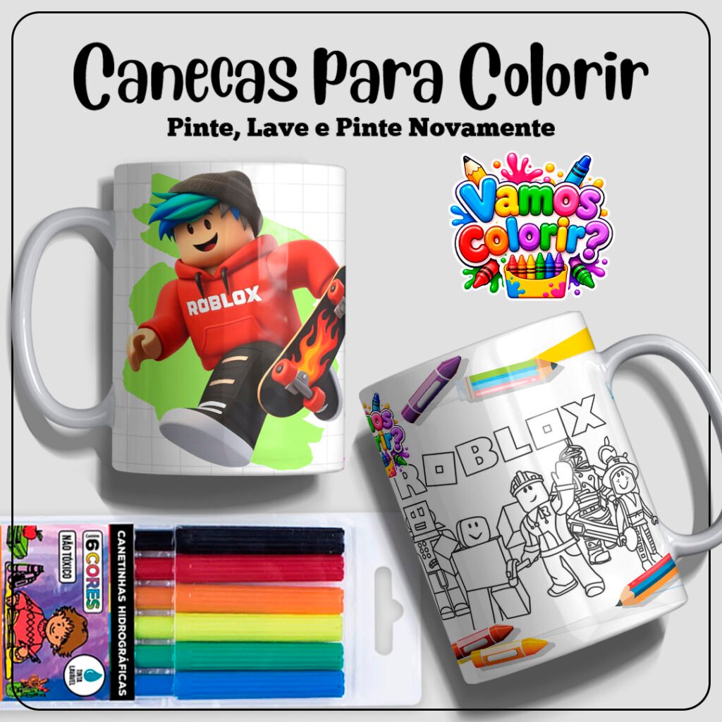 Coleção Dia das Crianças para colorir 2026 - Imagem 22