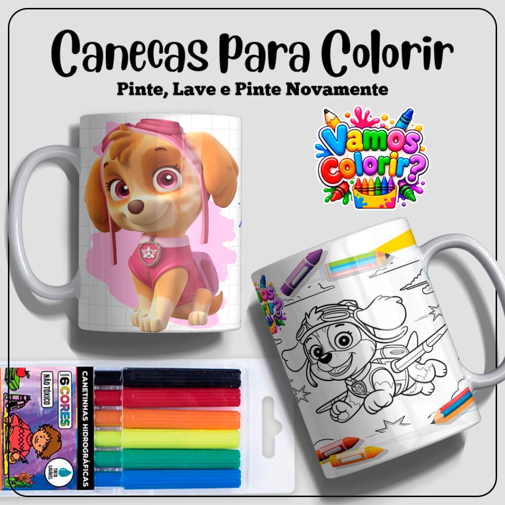 Coleção Dia das Crianças para colorir 2026 - Imagem 17