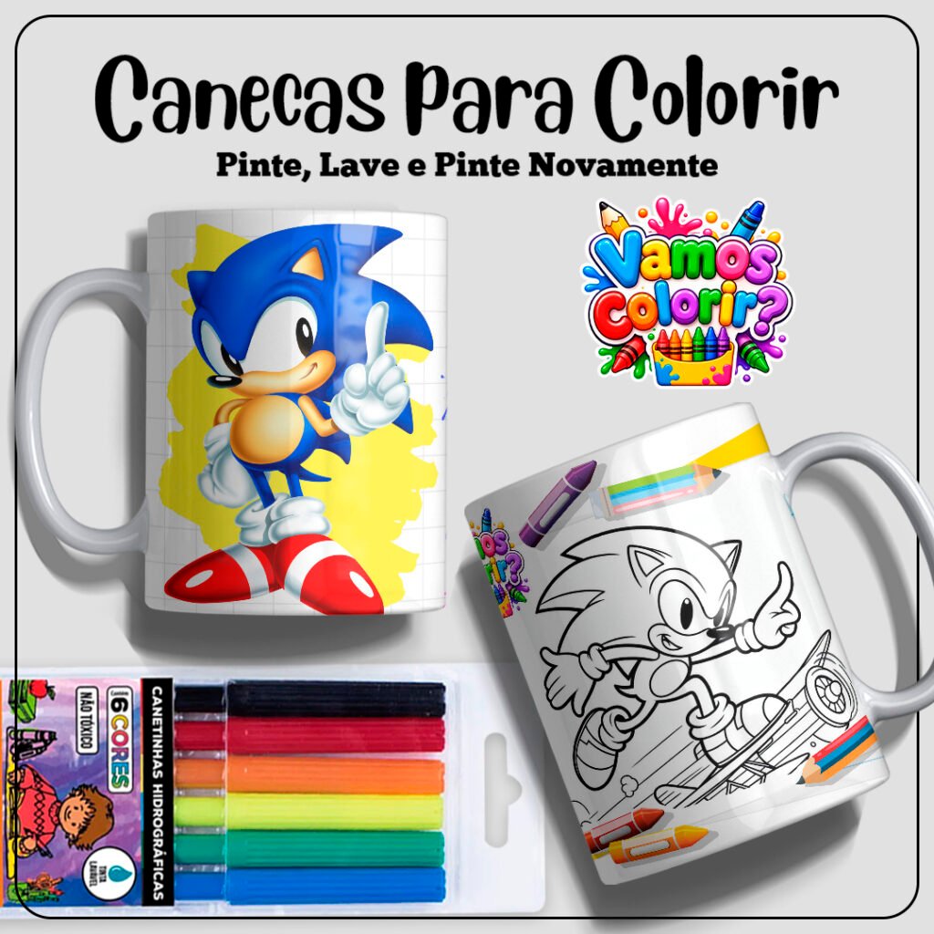 Coleção Dia das Crianças para colorir 2026 - Imagem 18