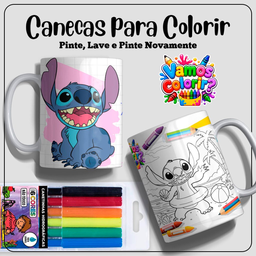 Coleção Dia das Crianças para colorir 2026 - Imagem 19