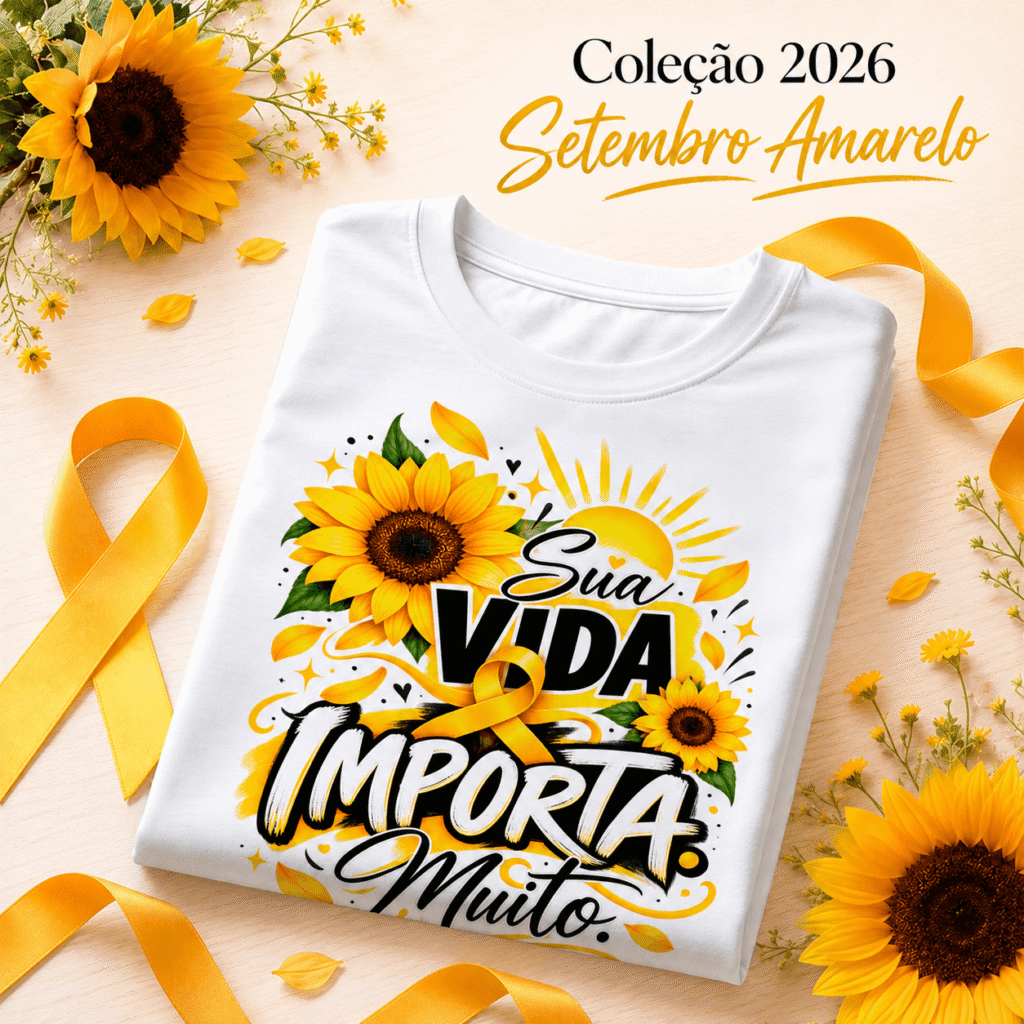 Setembro Amarelo - Artes Camisetas - Imagem 15