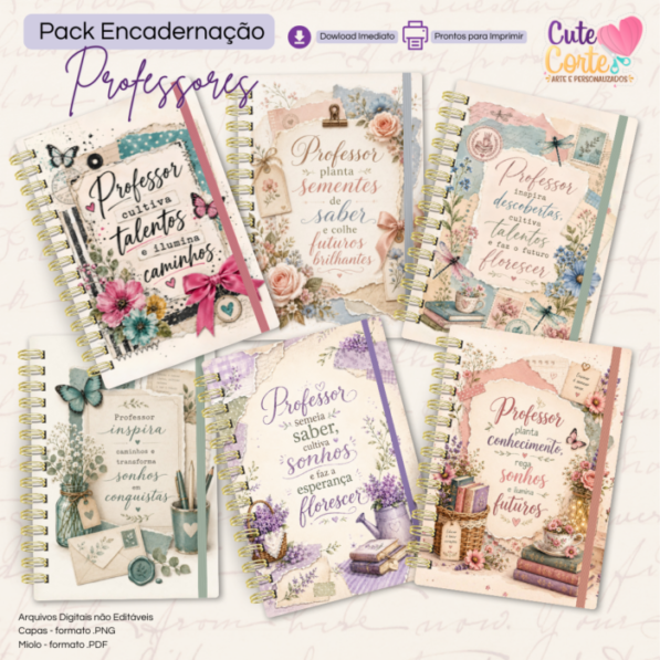 Pack Professores N1 – Caderno Pautado A5 + Bloquinho A6 + Extras