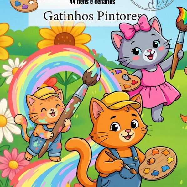 Gatinhos Pintores – Kit Digital