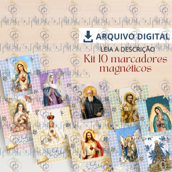 Kit 10 marcadores magnéticos (Pitakos)