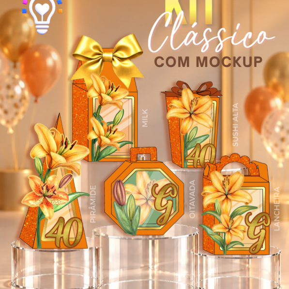 Lírio Laranja – Kit Festa Pronta