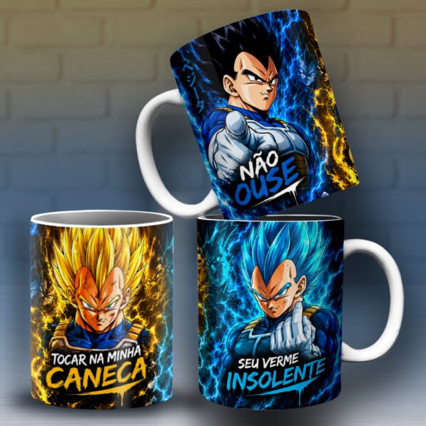 Dragon Ball Vegeta Seu Verme Insolente – Arte Avulsa Caneca