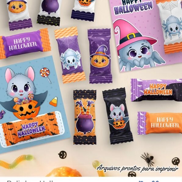 Kit Printables – Balinhas e Cards Halloween