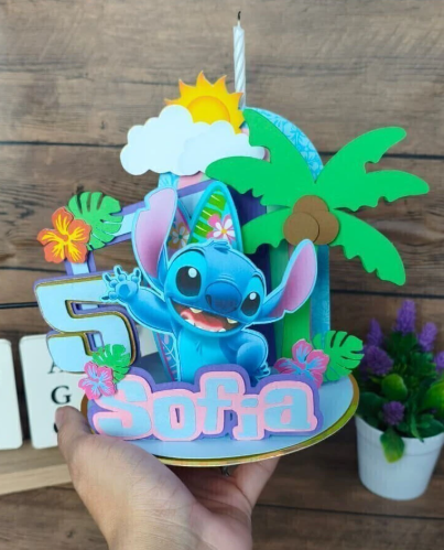 Stitch – Porta Vela 3D