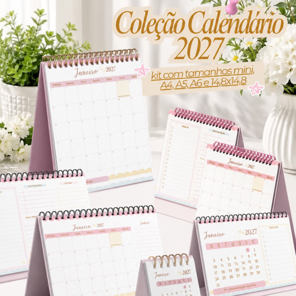 Coleção Calendário 2027 – Algodão Doce