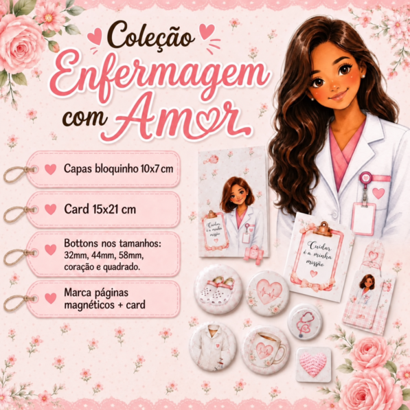 Kit Enfermagem Com Amor