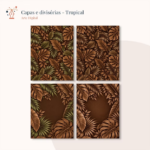 Kit Tropical - Capas + Divisórias (Molde da Lê) - Imagem 3