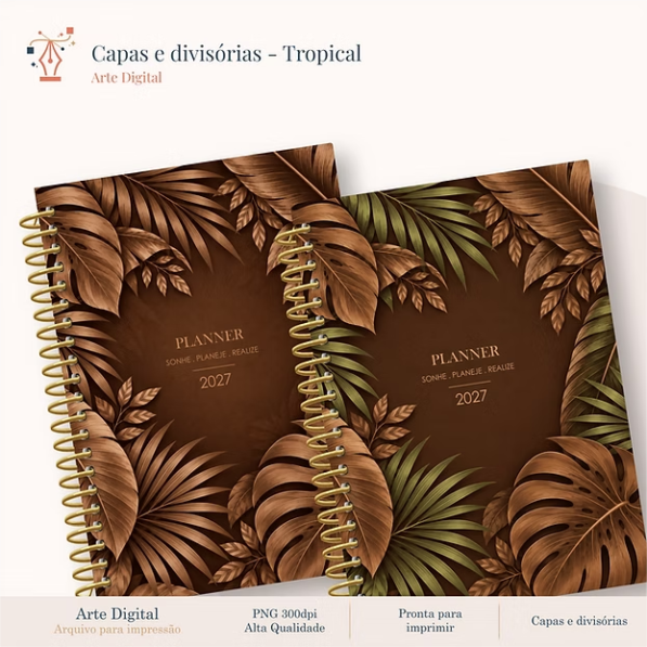 Kit Tropical – Capas + Divisórias