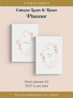 Planner Coleção Laços & Rosas Costura (Perfeito Miolo) - Imagem 2