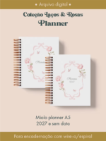Planner Coleção Laços & Rosas Wire-o (Perfeito Miolo)