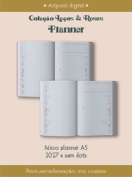 Planner Coleção Laços & Rosas Costura (Perfeito Miolo) - Imagem 4