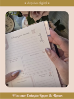 Planner Coleção Laços & Rosas Wire-o (Perfeito Miolo) - Imagem 8