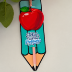 Card lápis maça dia dos professores