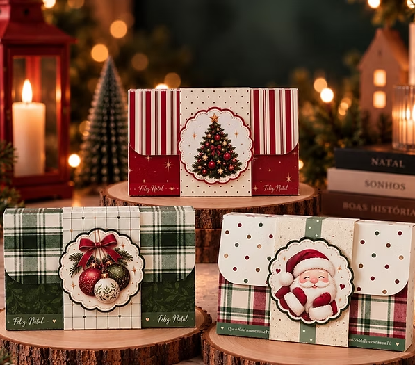Caixa para KitKat de Natal