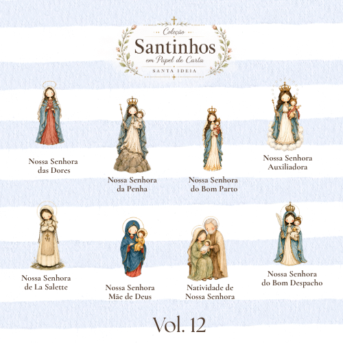 Kit Santos em Papel de Carta (Vol.12) — Devoções de Nossa Senhora