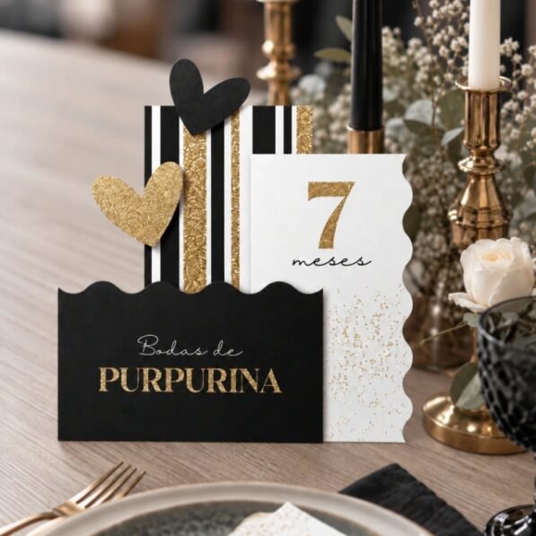 Kit Bodas de Purpurina (7 meses)