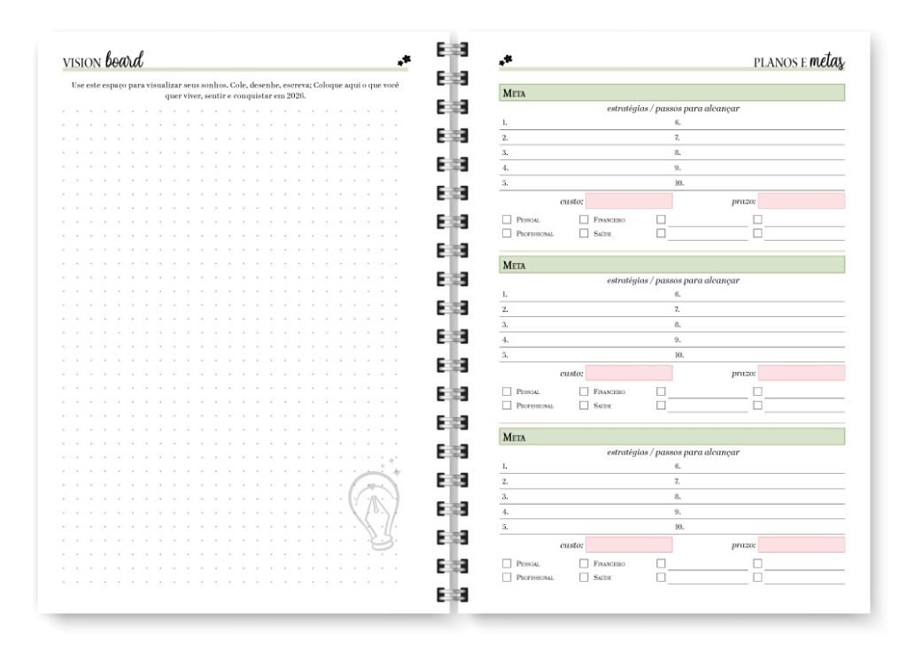 Miolo Planner Spring Permanente (Trilha de Papel) - Imagem 4