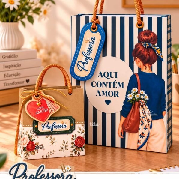 Professora Criativa 2026 – Pack Sacolinhas (Tita)