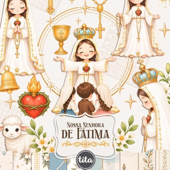 Santos – Nossa Senhora de Fátima – Ilustrações (Tita)
