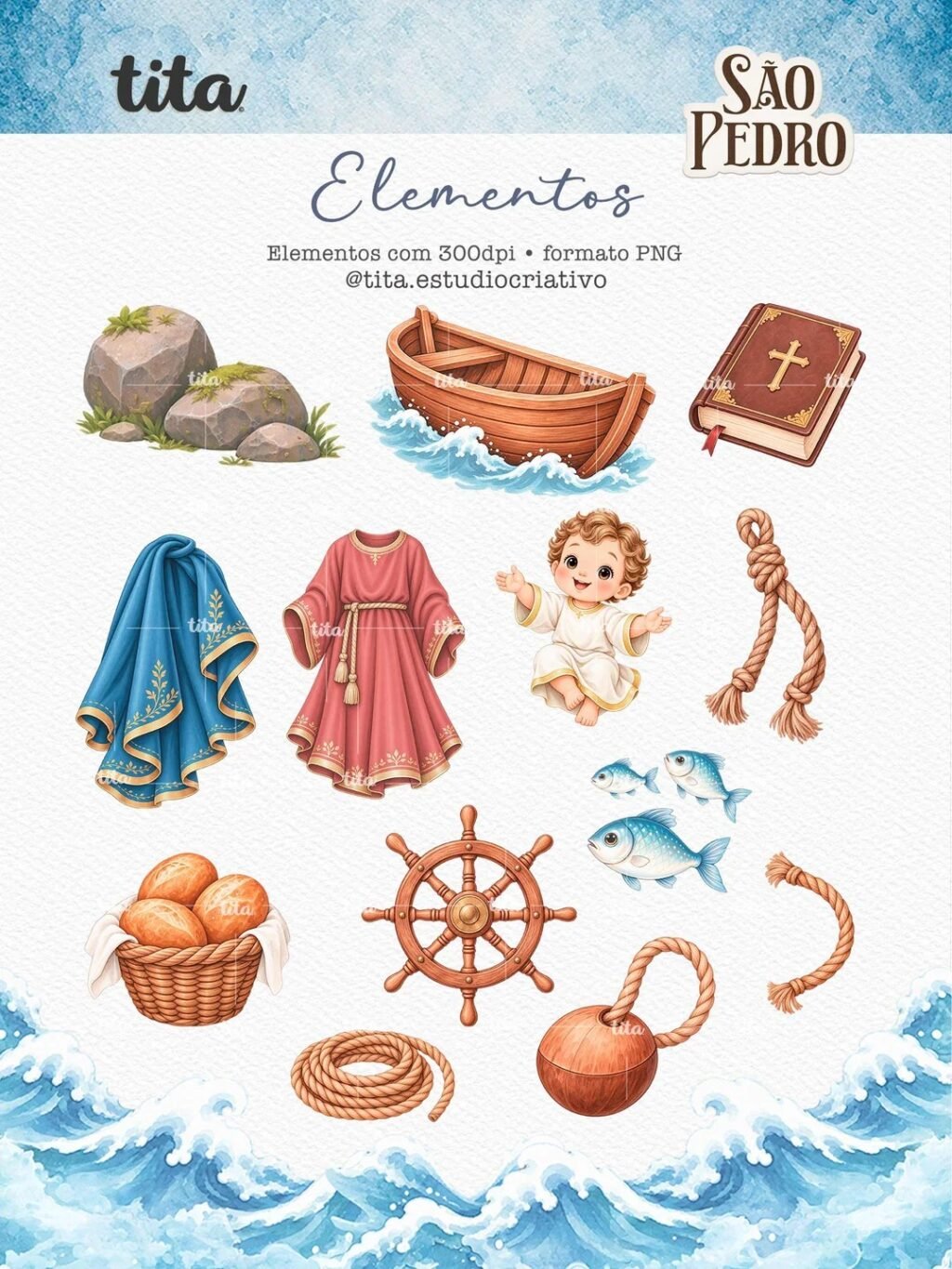 Santos - São Pedro - Ilustrações (Tita) - Imagem 3