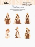 Santos - Nossa Senhora do Carmo - Ilustrações (Tita) - Imagem 6