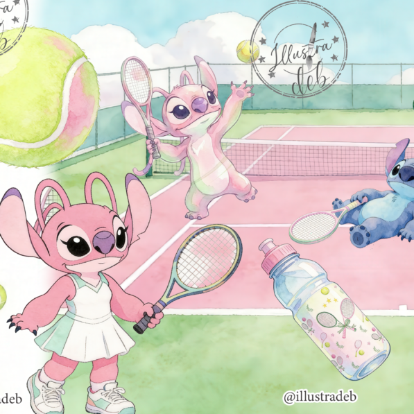 Stitch e Angel Tenis – Kit Digital