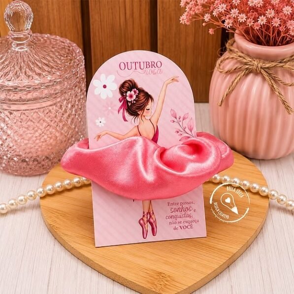 Cartao Scrunchie – Outubro Rosa