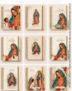 COMBO CAPAS A5 Guadalupe 2 Agendas e Cadernos Santos + cartela adesivo (Carinas Paper)