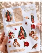 COMBO CAPAS A5 Guadalupe 2 Agendas e Cadernos Santos + cartela adesivo (Carinas Paper) - Imagem 6