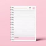 Miolo Agenda DATADA - 1DPP CH/SH - A5 - wire-o/espiral - 6 cores