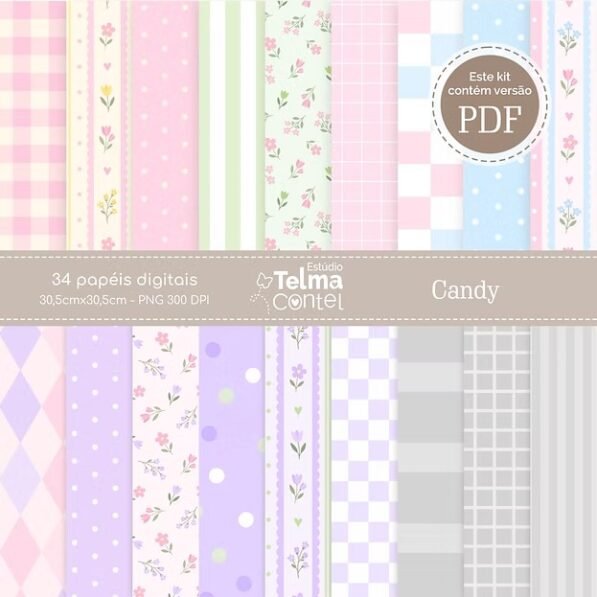 Papéis – Candy (PNG + PDF)