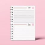 Miolo Agenda DATADA - 2DPP - A5 - wire-o/espiral - 6 cores