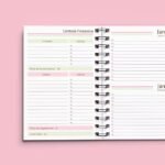 Miolo Agenda DATADA - 2DPP - A5 - wire-o/espiral - 6 cores - Imagem 4