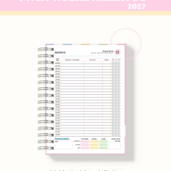 PACK Agendamento 2027 (Lina)