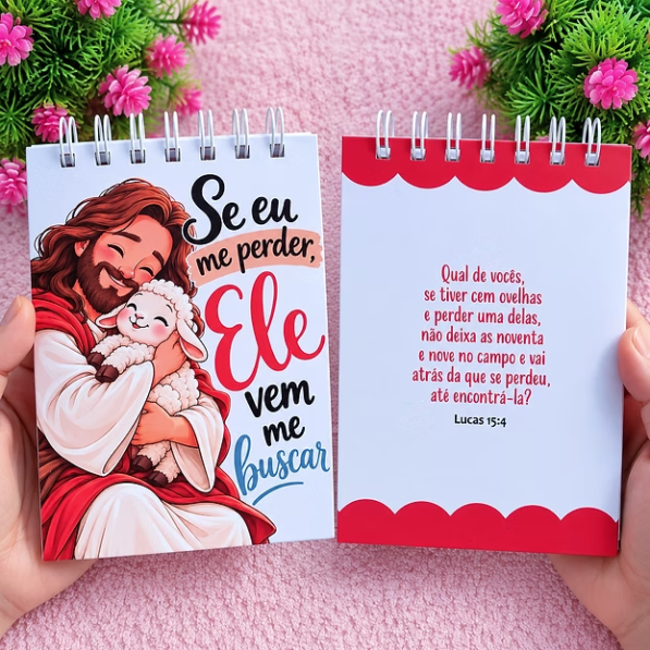 Capa Bloquinho A6 – Se Eu Me Perder, Ele Vem Me Buscar