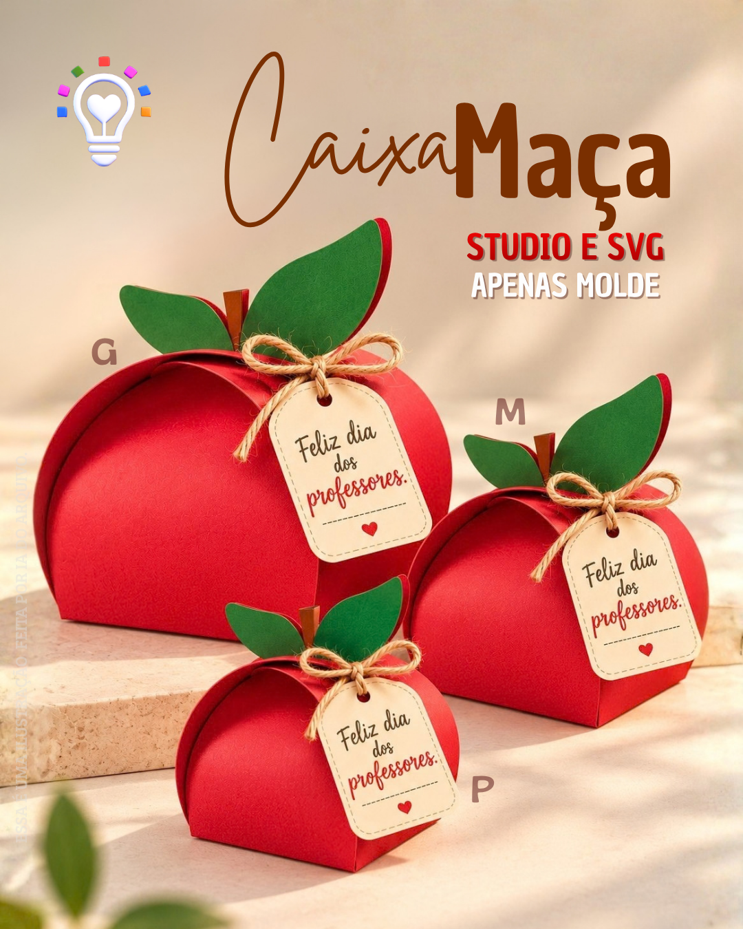 Caixa Maçã - Dia dos Professores - Imagem 1
