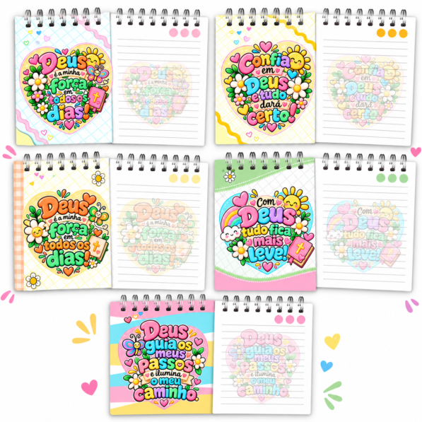 Bloquinho Letterings freses Cristã