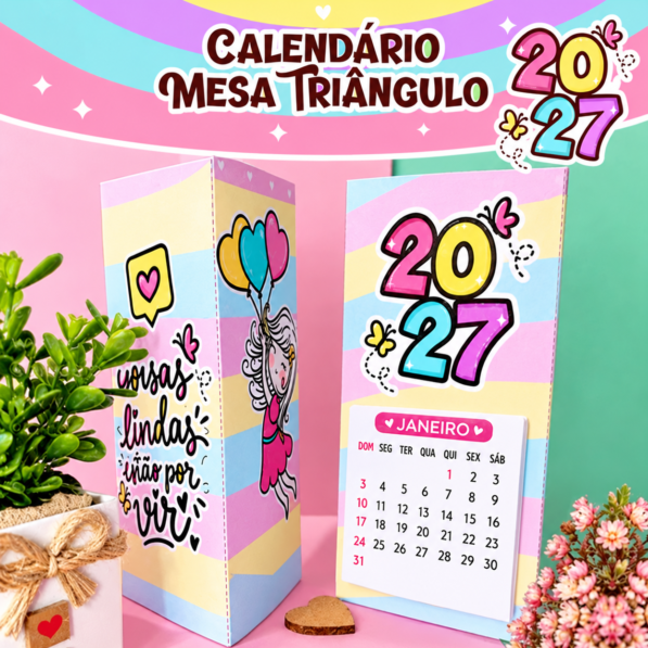 Calendário Mesa Triângulo 2027