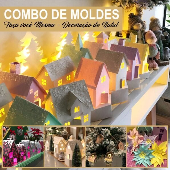 COMBO Moldes Decoração de Natal