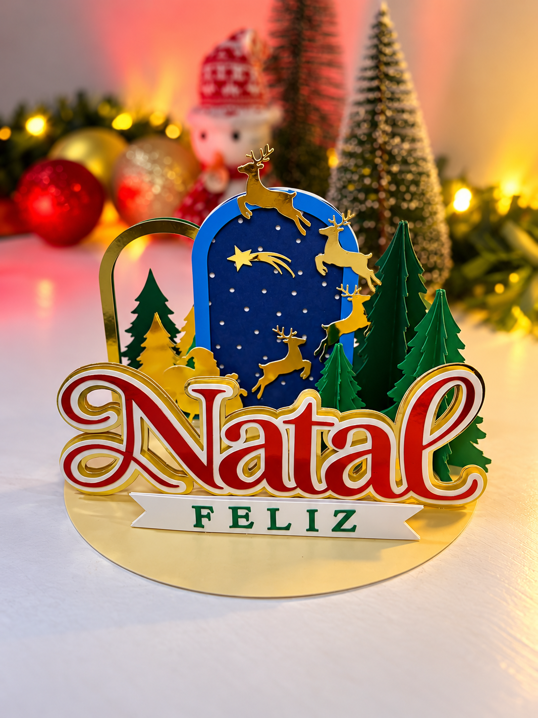 Natal - Topo de Bolo Cenário - Imagem 1